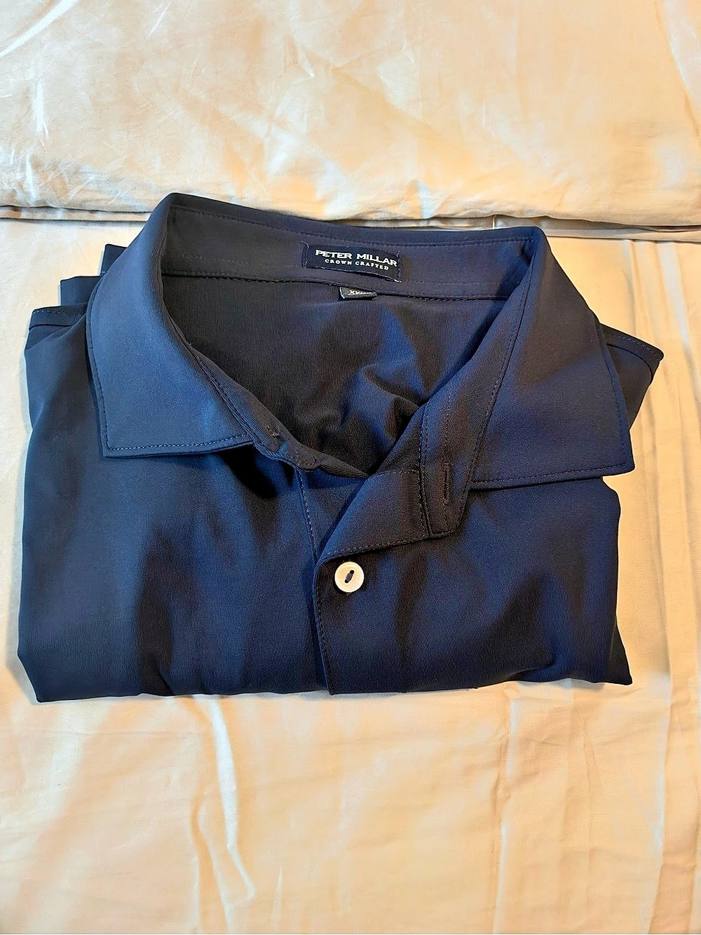 Peter Millar Men's Polo in Blue XXL Like New
